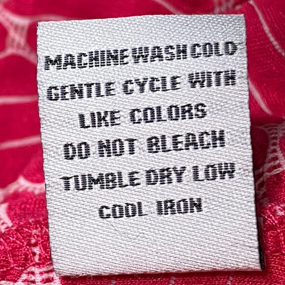 Habitat Clothes to Live In Womens Size Large Pink Top V Neck Textured Pocket - Picture 10 of 10